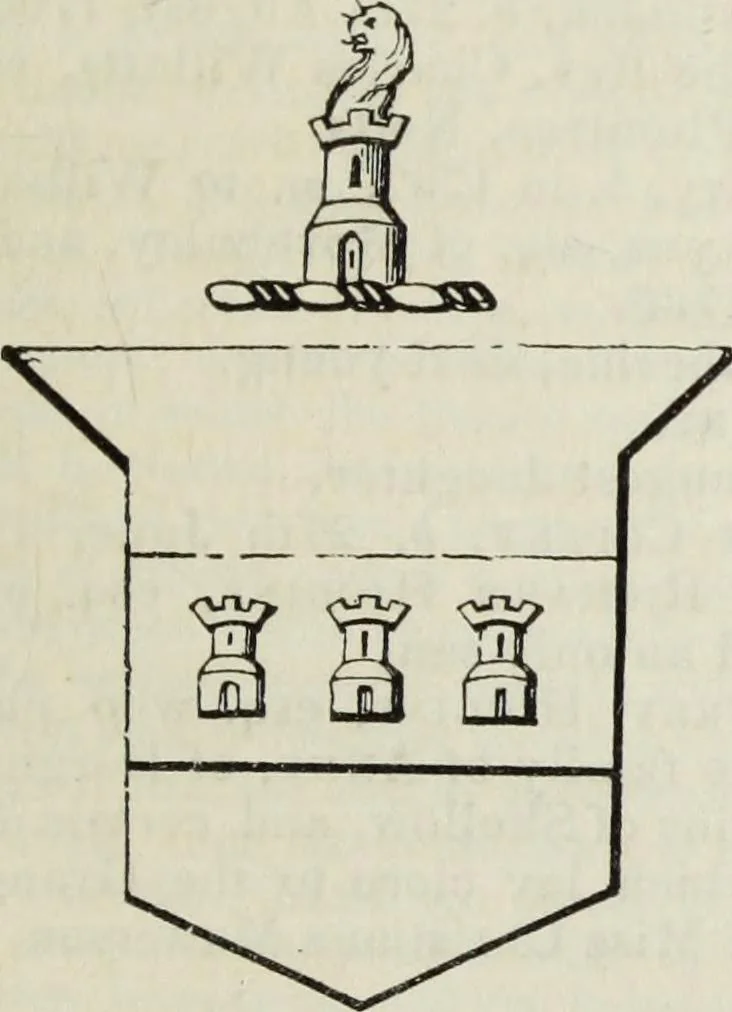 An illustration from A genealogical and heraldic history of the commoners of Great Britain and Ireland enjoying territorial possessions or high official rank, but uninvested with heritable honours, 1836, leaf 181