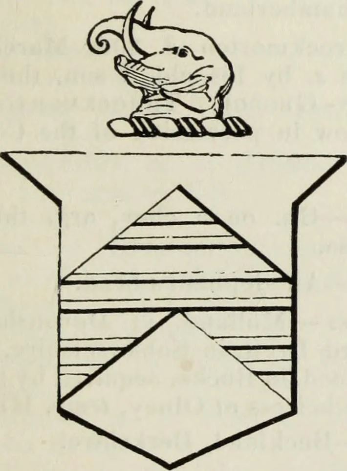 An illustration from A genealogical and heraldic history of the commoners of Great Britain and Ireland enjoying territorial possessions or high official rank, but uninvested with heritable honours, 1836, leaf 187