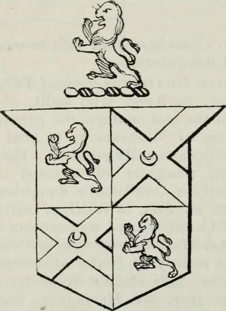 An illustration from A genealogical and heraldic history of the commoners of Great Britain and Ireland enjoying territorial possessions or high official rank, but uninvested with heritable honours, 1836, leaf 206