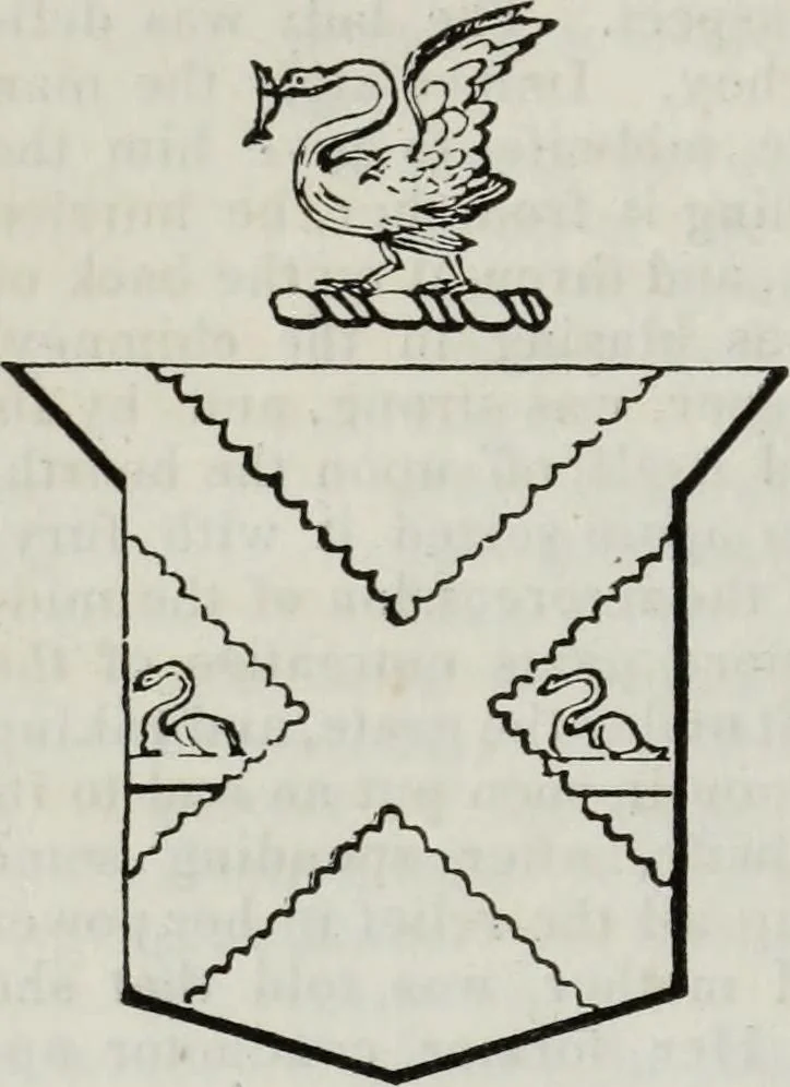 An illustration from A genealogical and heraldic history of the commoners of Great Britain and Ireland enjoying territorial possessions or high official rank, but uninvested with heritable honours, 1836, leaf 228