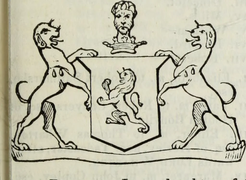 An illustration from A genealogical and heraldic history of the commoners of Great Britain and Ireland enjoying territorial possessions or high official rank, but uninvested with heritable honours, 1836, leaf 233
