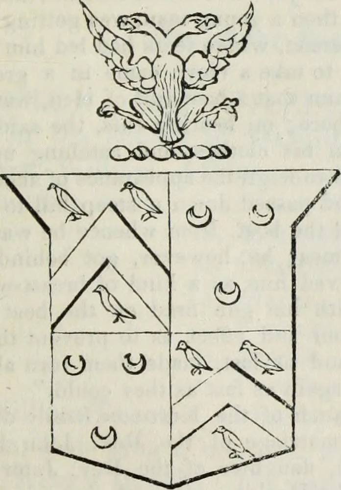 An illustration from A genealogical and heraldic history of the commoners of Great Britain and Ireland enjoying territorial possessions or high official rank, but uninvested with heritable honours, 1836, leaf 237
