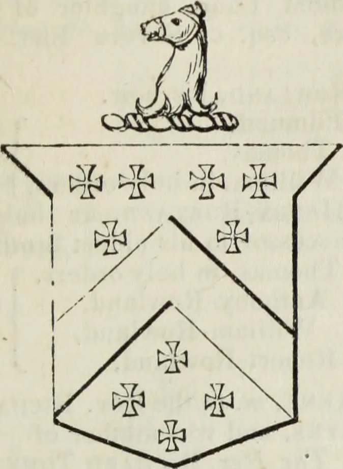 An illustration from A genealogical and heraldic history of the commoners of Great Britain and Ireland enjoying territorial possessions or high official rank, but uninvested with heritable honours, 1836, leaf 253