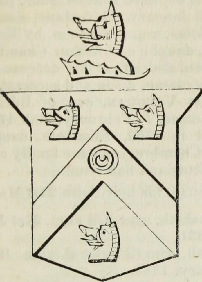 An illustration from A genealogical and heraldic history of the commoners of Great Britain and Ireland enjoying territorial possessions or high official rank, but uninvested with heritable honours, 1836, leaf 265