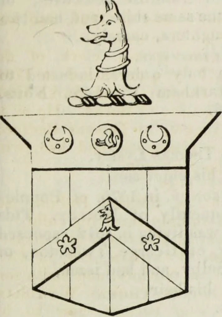 An illustration from A genealogical and heraldic history of the commoners of Great Britain and Ireland enjoying territorial possessions or high official rank, but uninvested with heritable honours, 1836, leaf 273