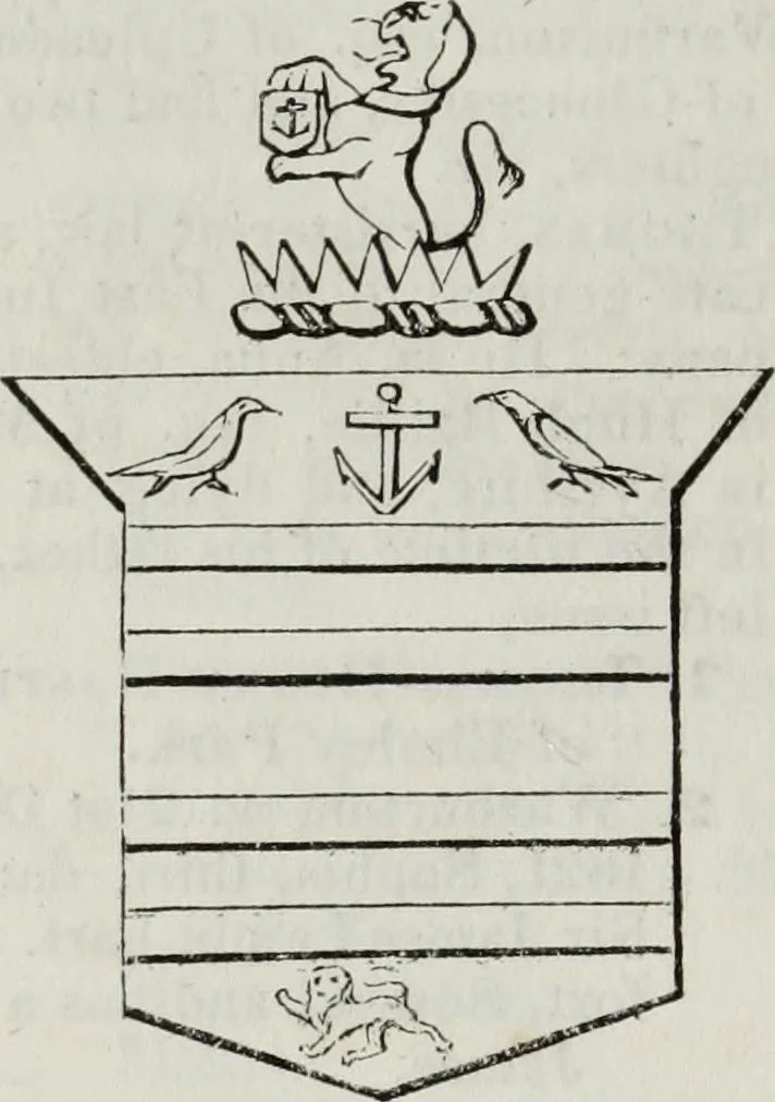 An illustration from A genealogical and heraldic history of the commoners of Great Britain and Ireland enjoying territorial possessions or high official rank, but uninvested with heritable honours, 1836, leaf 286