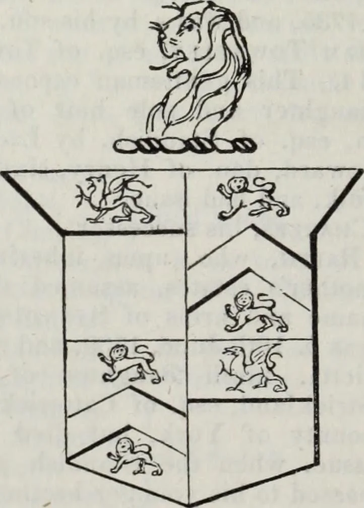 An illustration from A genealogical and heraldic history of the commoners of Great Britain and Ireland enjoying territorial possessions or high official rank, but uninvested with heritable honours, 1836, leaf 292