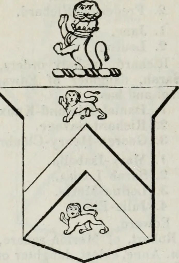 An illustration from A genealogical and heraldic history of the commoners of Great Britain and Ireland enjoying territorial possessions or high official rank, but uninvested with heritable honours, 1836, leaf 302