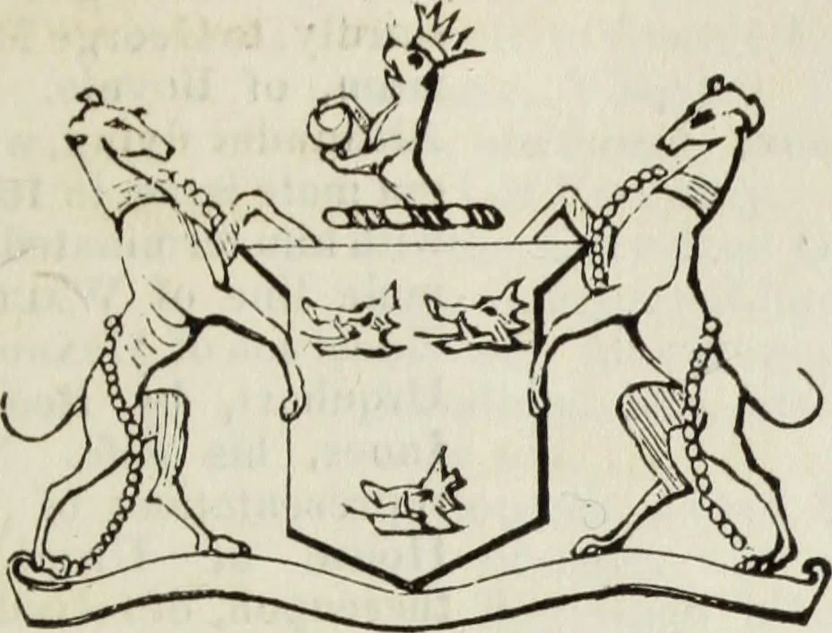 An illustration from A genealogical and heraldic history of the commoners of Great Britain and Ireland enjoying territorial possessions or high official rank, but uninvested with heritable honours, 1836, leaf 321