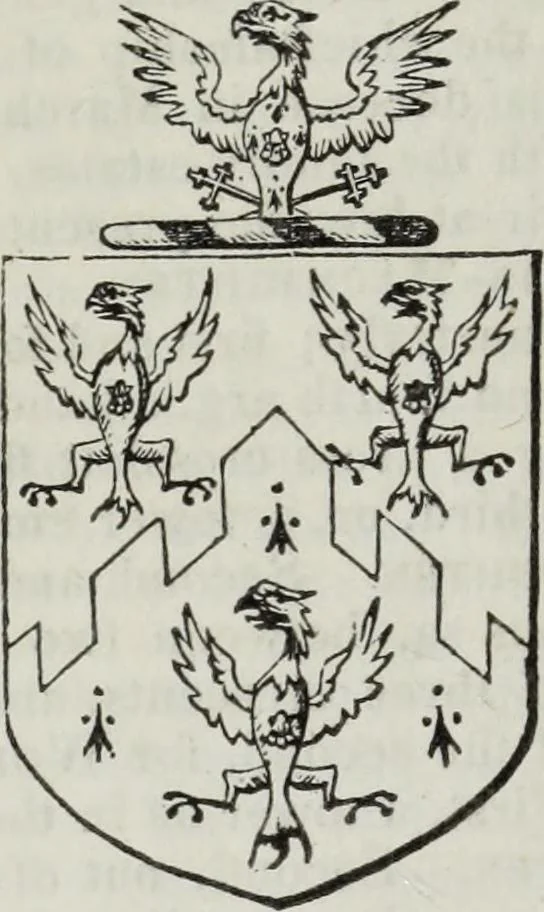 An illustration from A genealogical and heraldic history of the commoners of Great Britain and Ireland enjoying territorial possessions or high official rank, but uninvested with heritable honours, 1836, leaf 336