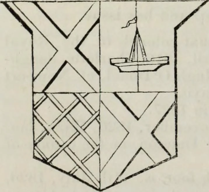 An illustration from A genealogical and heraldic history of the commoners of Great Britain and Ireland enjoying territorial possessions or high official rank, but uninvested with heritable honours, 1836, leaf 34