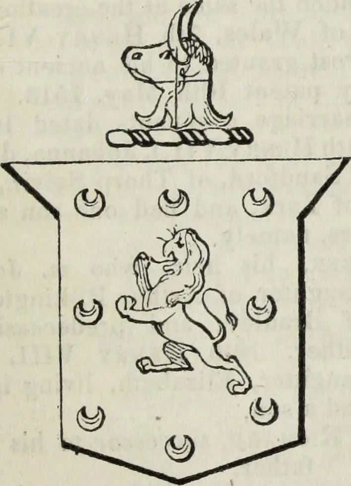 An illustration from A genealogical and heraldic history of the commoners of Great Britain and Ireland enjoying territorial possessions or high official rank, but uninvested with heritable honours, 1836, leaf 345