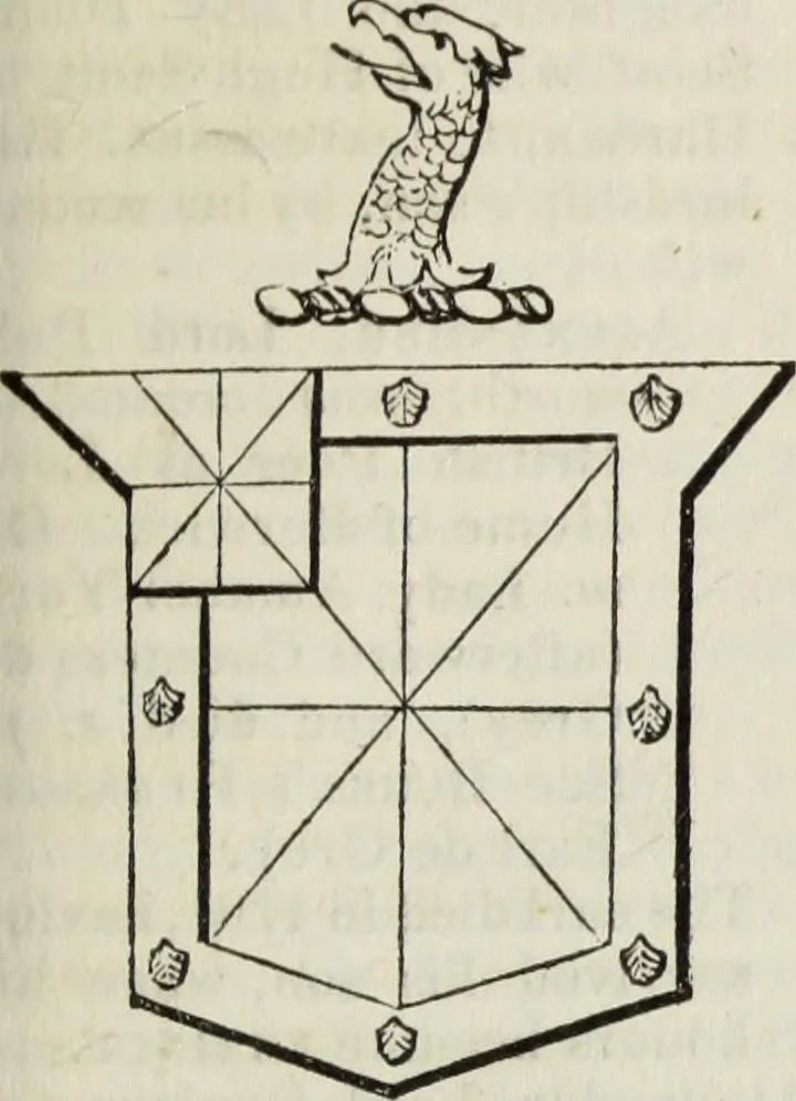 An illustration from A genealogical and heraldic history of the commoners of Great Britain and Ireland enjoying territorial possessions or high official rank, but uninvested with heritable honours, 1836, leaf 385