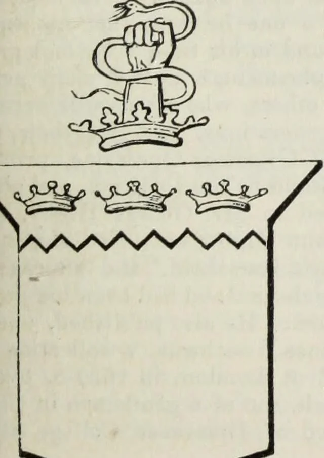 An illustration from A genealogical and heraldic history of the commoners of Great Britain and Ireland enjoying territorial possessions or high official rank, but uninvested with heritable honours, 1836, leaf 391