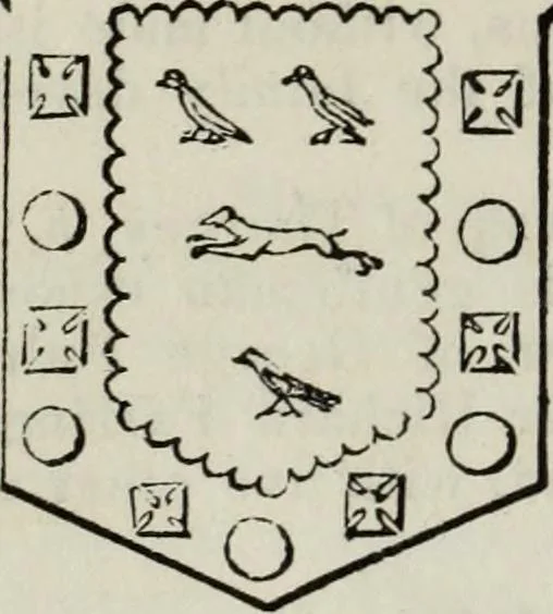 An illustration from A genealogical and heraldic history of the commoners of Great Britain and Ireland enjoying territorial possessions or high official rank, but uninvested with heritable honours, 1836, leaf 40