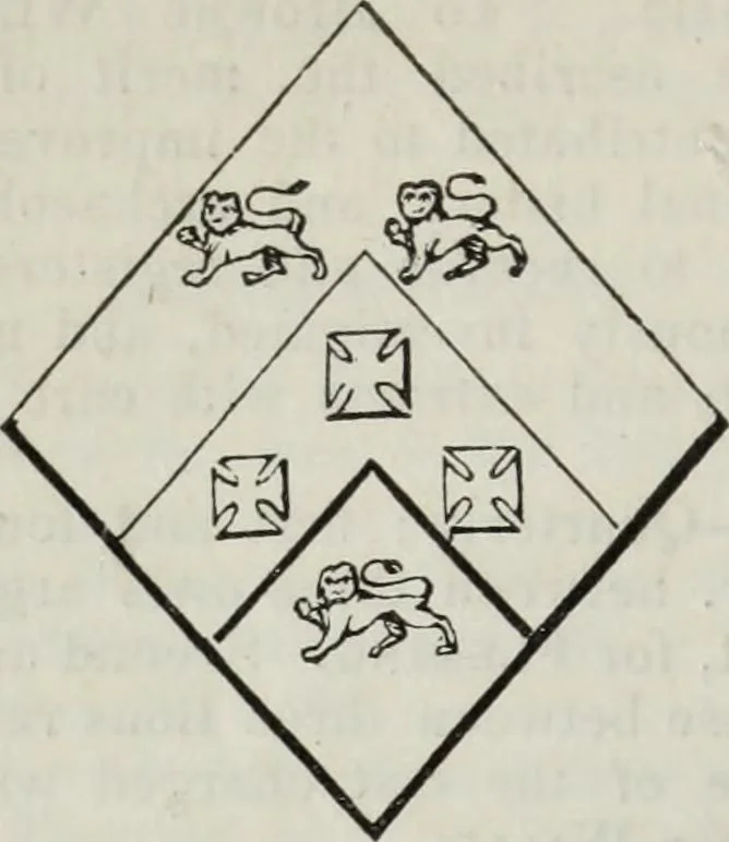An illustration from A genealogical and heraldic history of the commoners of Great Britain and Ireland enjoying territorial possessions or high official rank, but uninvested with heritable honours, 1836, leaf 402