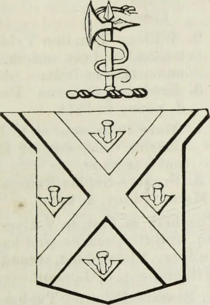 An illustration from A genealogical and heraldic history of the commoners of Great Britain and Ireland enjoying territorial possessions or high official rank, but uninvested with heritable honours, 1836, leaf 407