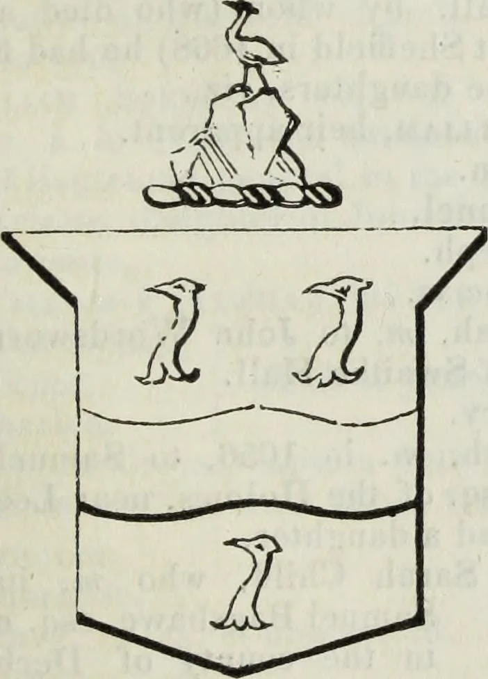 An illustration from A genealogical and heraldic history of the commoners of Great Britain and Ireland enjoying territorial possessions or high official rank, but uninvested with heritable honours, 1836, leaf 413