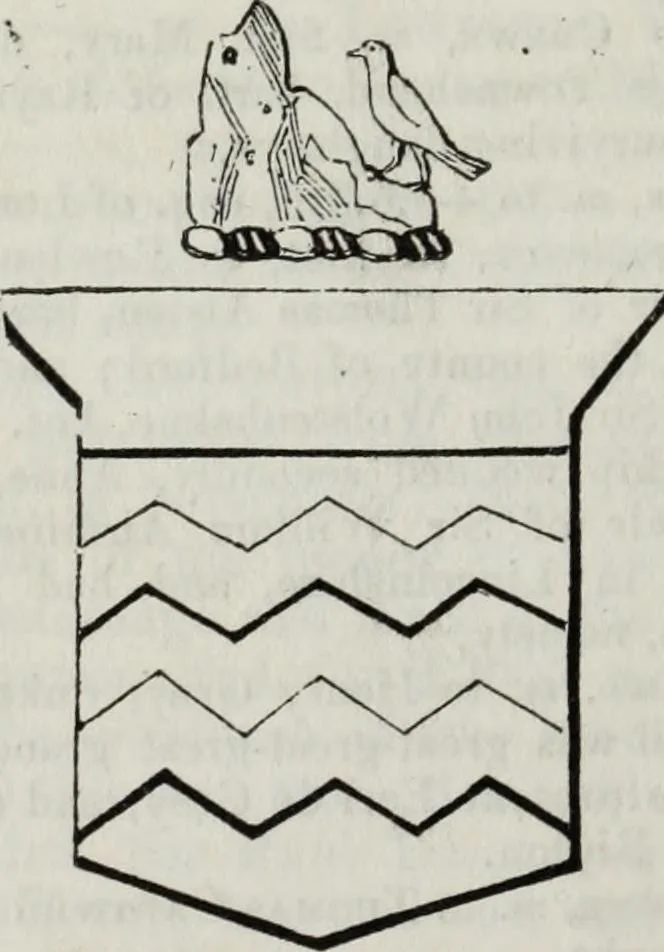 An illustration from A genealogical and heraldic history of the commoners of Great Britain and Ireland enjoying territorial possessions or high official rank, but uninvested with heritable honours, 1836, leaf 466