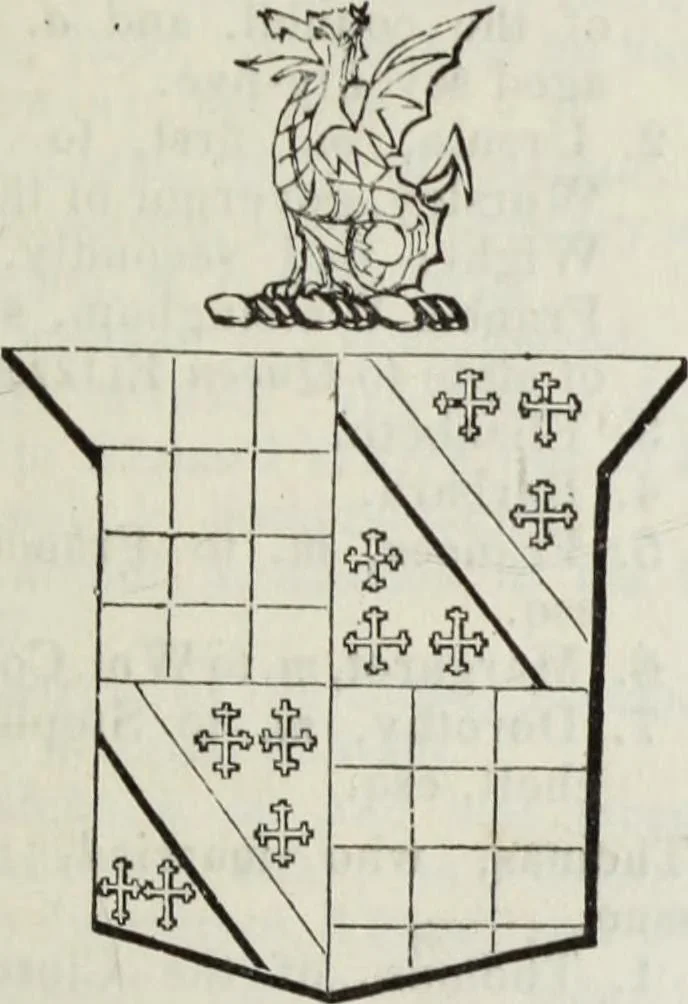 An illustration from A genealogical and heraldic history of the commoners of Great Britain and Ireland enjoying territorial possessions or high official rank, but uninvested with heritable honours, 1836, leaf 473