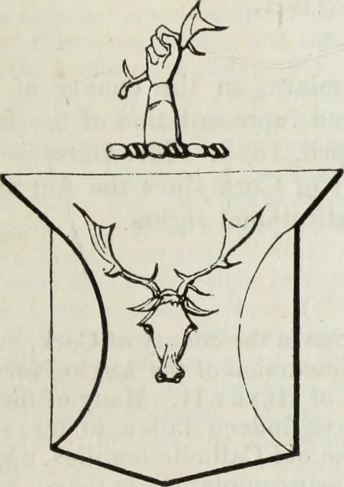 An illustration from A genealogical and heraldic history of the commoners of Great Britain and Ireland enjoying territorial possessions or high official rank, but uninvested with heritable honours, 1836, leaf 481