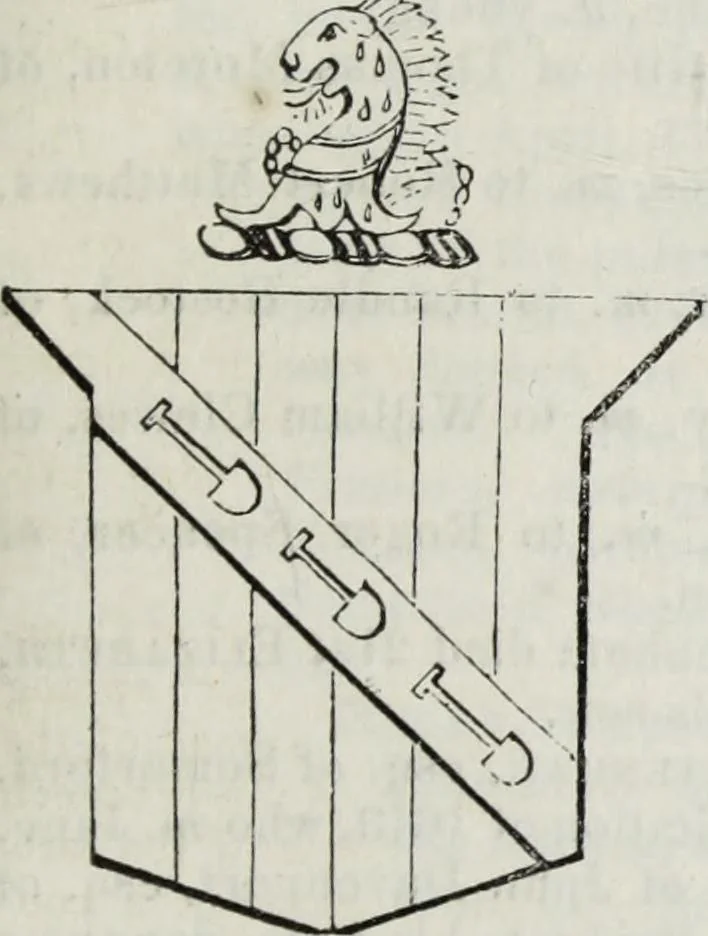An illustration from A genealogical and heraldic history of the commoners of Great Britain and Ireland enjoying territorial possessions or high official rank, but uninvested with heritable honours, 1836, leaf 485