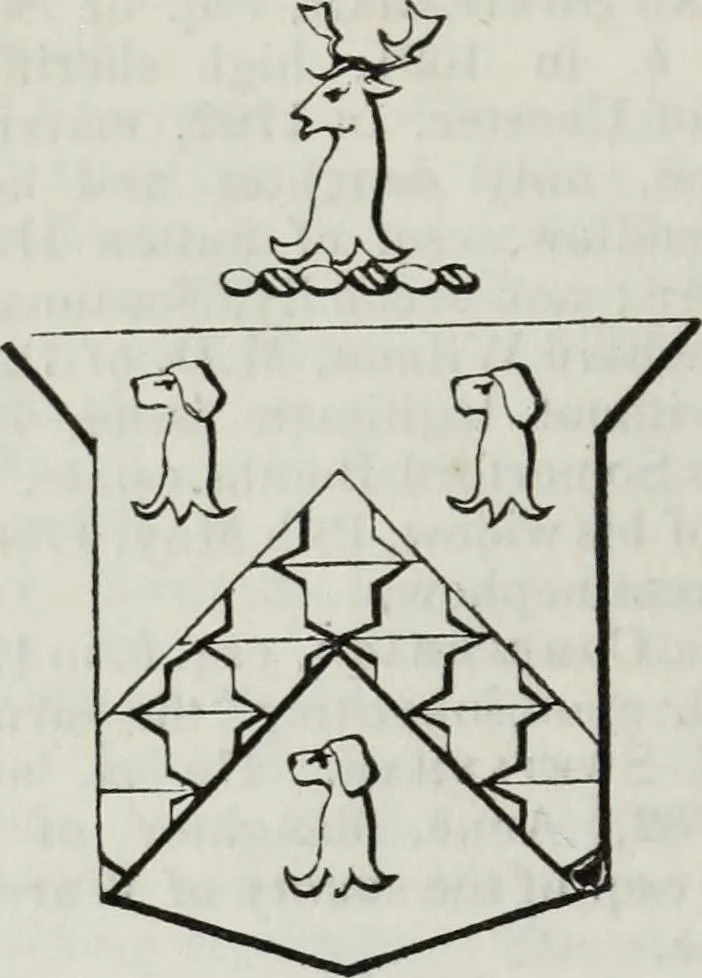 An illustration from A genealogical and heraldic history of the commoners of Great Britain and Ireland enjoying territorial possessions or high official rank, but uninvested with heritable honours, 1836, leaf 488