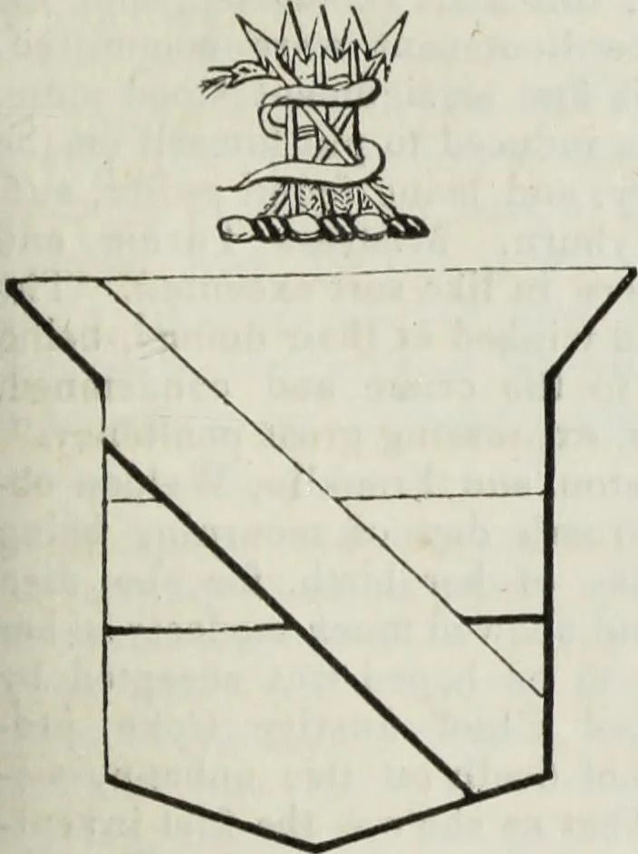 An illustration from A genealogical and heraldic history of the commoners of Great Britain and Ireland enjoying territorial possessions or high official rank, but uninvested with heritable honours, 1836, leaf 489