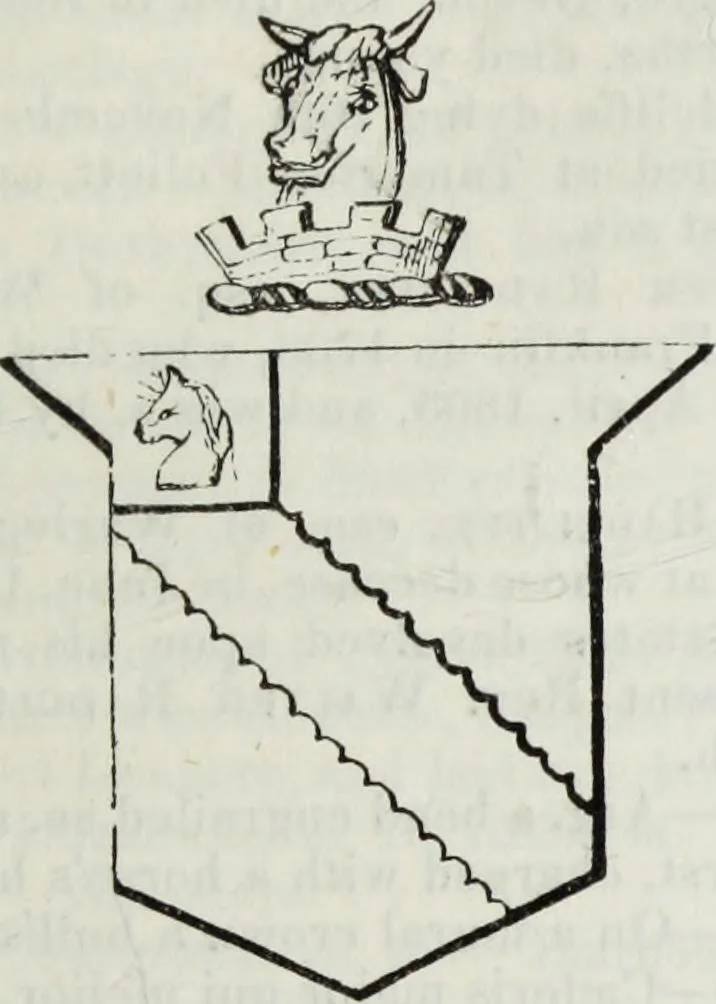 An illustration from A genealogical and heraldic history of the commoners of Great Britain and Ireland enjoying territorial possessions or high official rank, but uninvested with heritable honours, 1836, leaf 53