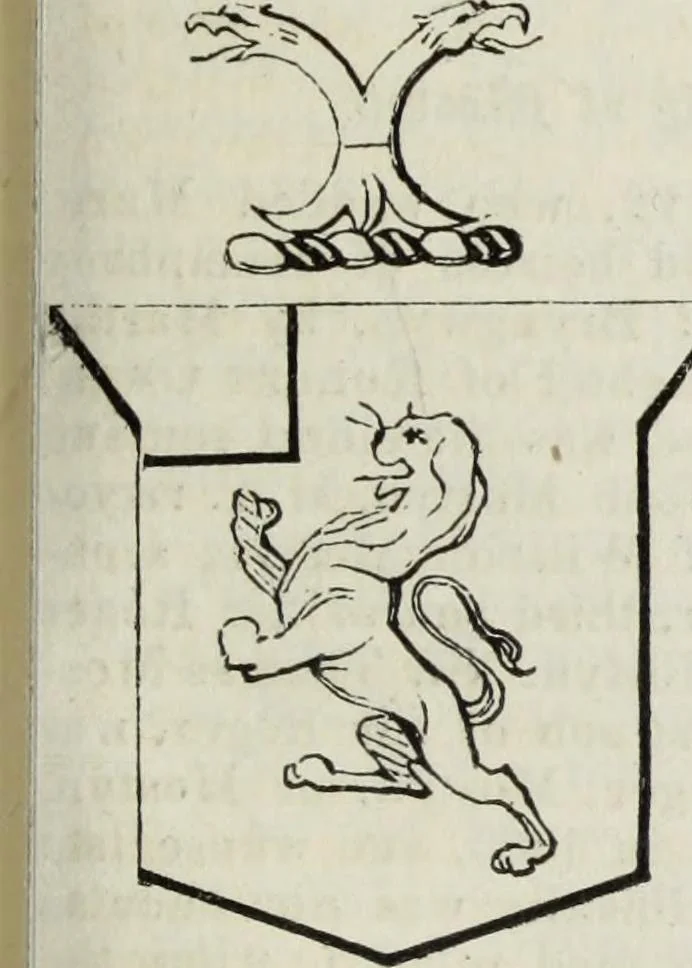 An illustration from A genealogical and heraldic history of the commoners of Great Britain and Ireland enjoying territorial possessions or high official rank, but uninvested with heritable honours, 1836, leaf 539