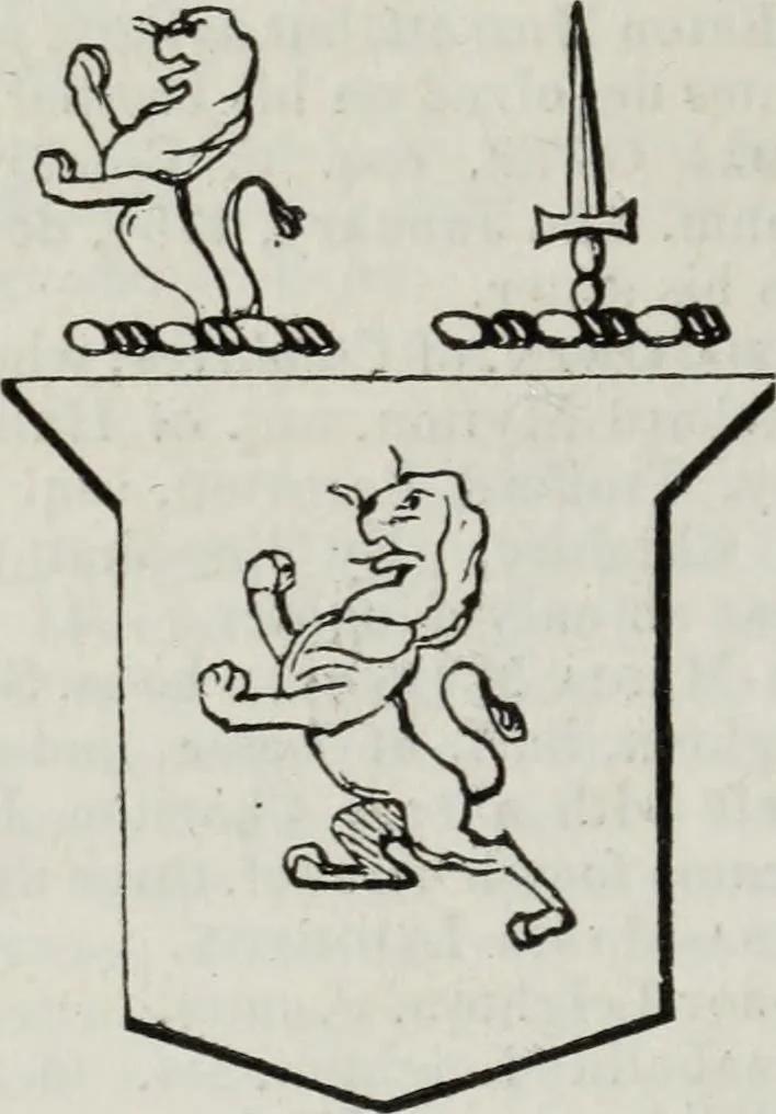 An illustration from A genealogical and heraldic history of the commoners of Great Britain and Ireland enjoying territorial possessions or high official rank, but uninvested with heritable honours, 1836, leaf 542