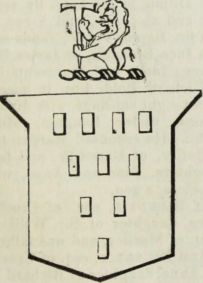 An illustration from A genealogical and heraldic history of the commoners of Great Britain and Ireland enjoying territorial possessions or high official rank, but uninvested with heritable honours, 1836, leaf 553