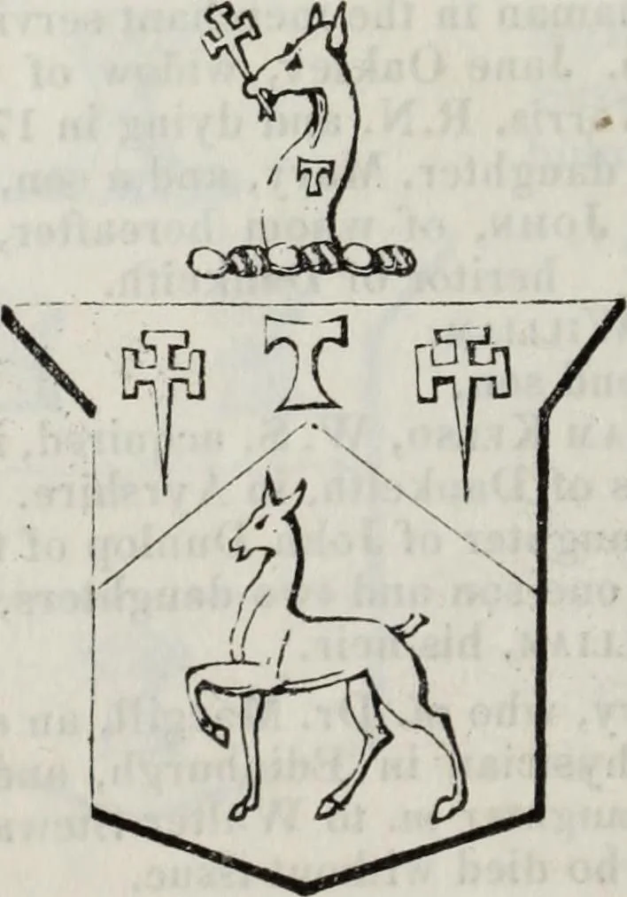 An illustration from A genealogical and heraldic history of the commoners of Great Britain and Ireland enjoying territorial possessions or high official rank, but uninvested with heritable honours, 1836, leaf 562
