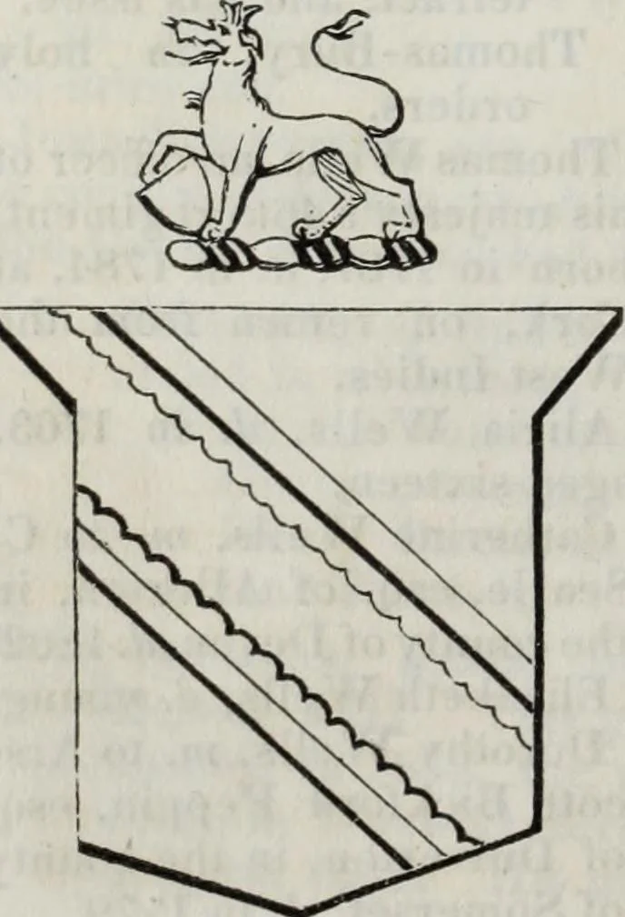 An illustration from A genealogical and heraldic history of the commoners of Great Britain and Ireland enjoying territorial possessions or high official rank, but uninvested with heritable honours, 1836, leaf 570