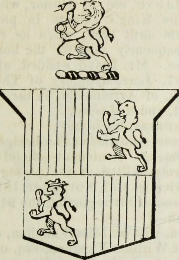 An illustration from A genealogical and heraldic history of the commoners of Great Britain and Ireland enjoying territorial possessions or high official rank, but uninvested with heritable honours, 1836, leaf 575
