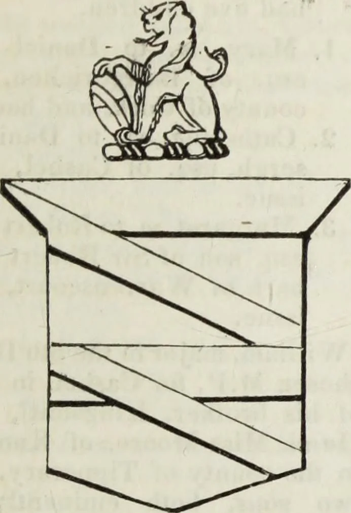 An illustration from A genealogical and heraldic history of the commoners of Great Britain and Ireland enjoying territorial possessions or high official rank, but uninvested with heritable honours, 1836, leaf 577
