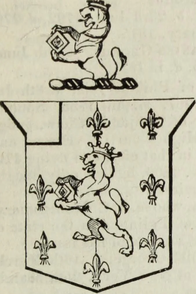 An illustration from A genealogical and heraldic history of the commoners of Great Britain and Ireland enjoying territorial possessions or high official rank, but uninvested with heritable honours, 1836, leaf 619