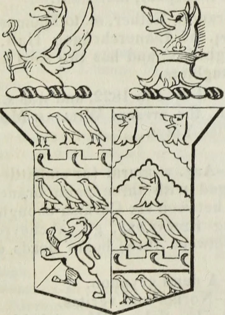 An illustration from A genealogical and heraldic history of the commoners of Great Britain and Ireland enjoying territorial possessions or high official rank, but uninvested with heritable honours, 1836, leaf 621
