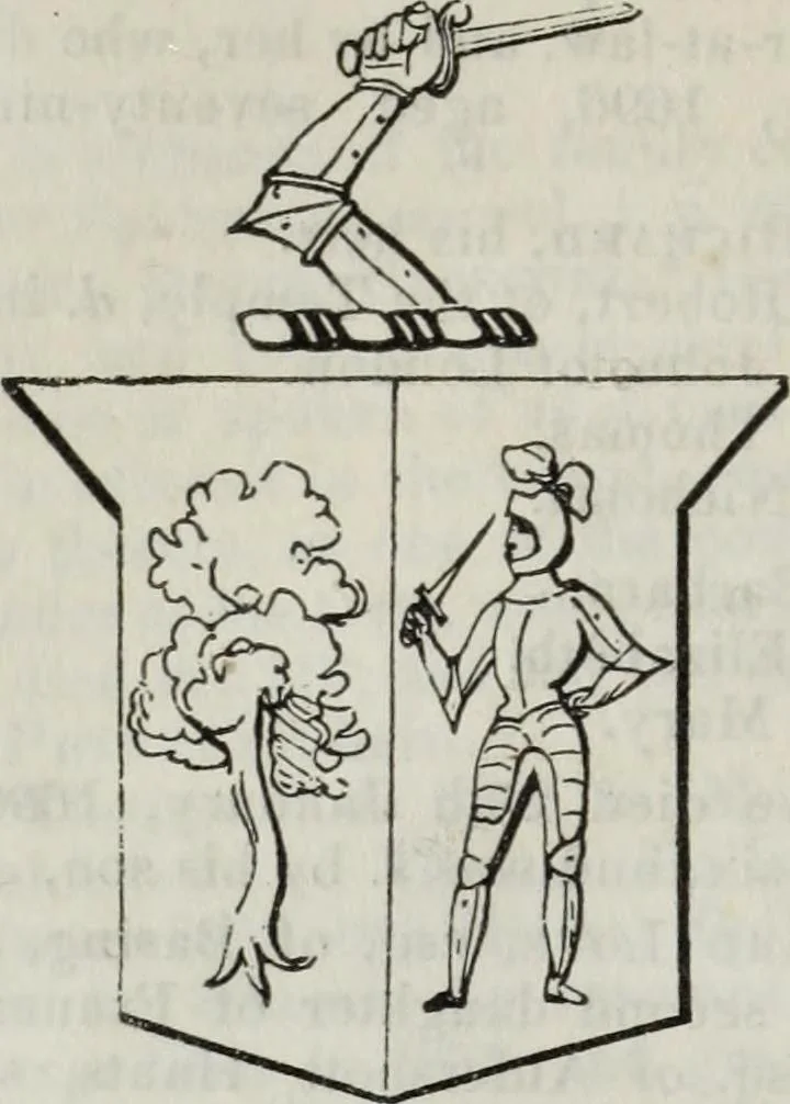 An illustration from A genealogical and heraldic history of the commoners of Great Britain and Ireland enjoying territorial possessions or high official rank, but uninvested with heritable honours, 1836, leaf 628