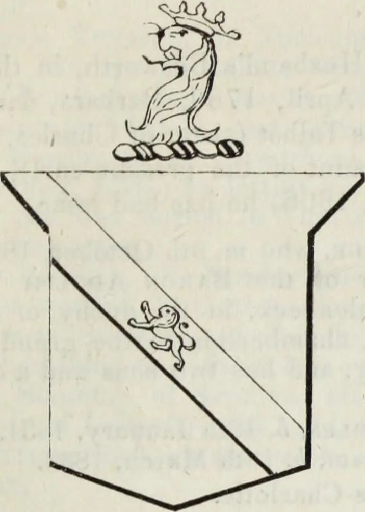 An illustration from A genealogical and heraldic history of the commoners of Great Britain and Ireland enjoying territorial possessions or high official rank, but uninvested with heritable honours, 1836, leaf 669