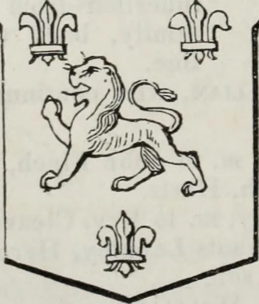 An illustration from A genealogical and heraldic history of the commoners of Great Britain and Ireland enjoying territorial possessions or high official rank, but uninvested with heritable honours, 1836, leaf 680