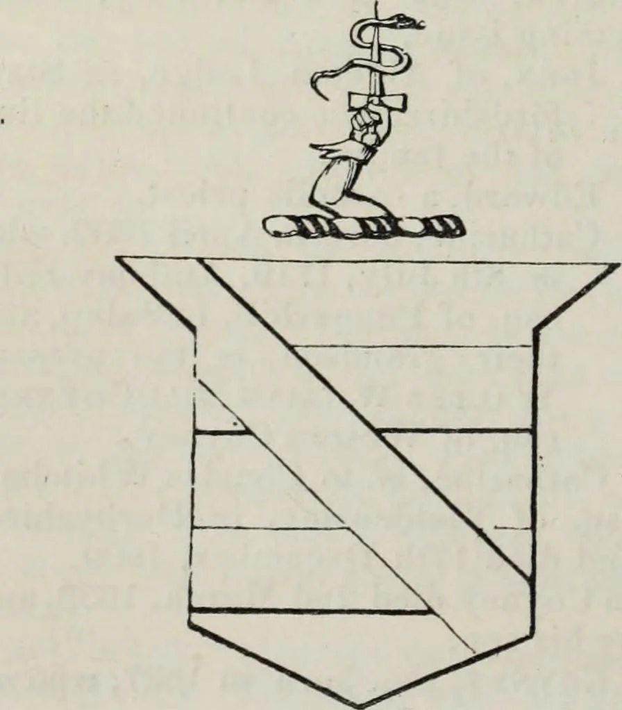 An illustration from A genealogical and heraldic history of the commoners of Great Britain and Ireland enjoying territorial possessions or high official rank, but uninvested with heritable honours, 1836, leaf 70
