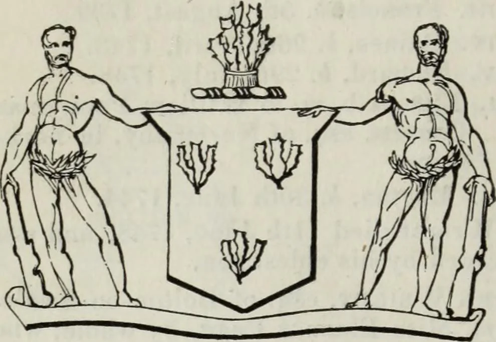 An illustration from A genealogical and heraldic history of the commoners of Great Britain and Ireland enjoying territorial possessions or high official rank, but uninvested with heritable honours, 1836, leaf 706