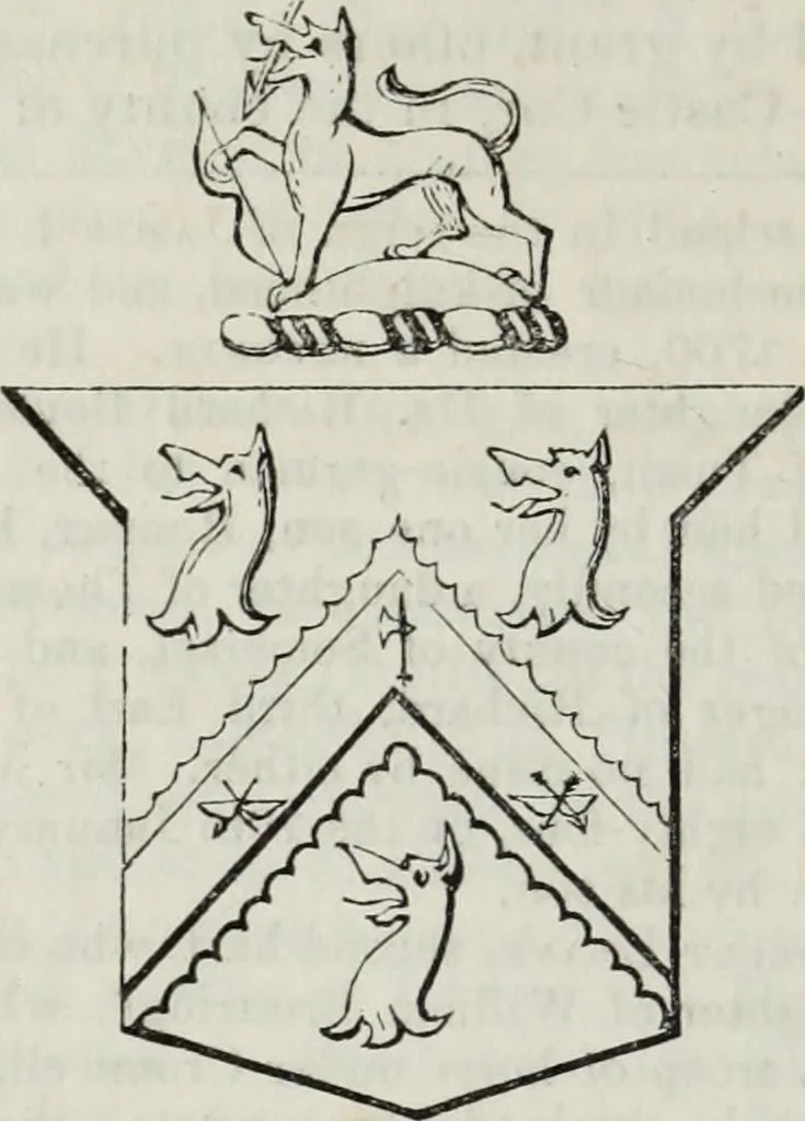 An illustration from A genealogical and heraldic history of the commoners of Great Britain and Ireland enjoying territorial possessions or high official rank, but uninvested with heritable honours, 1836, leaf 720