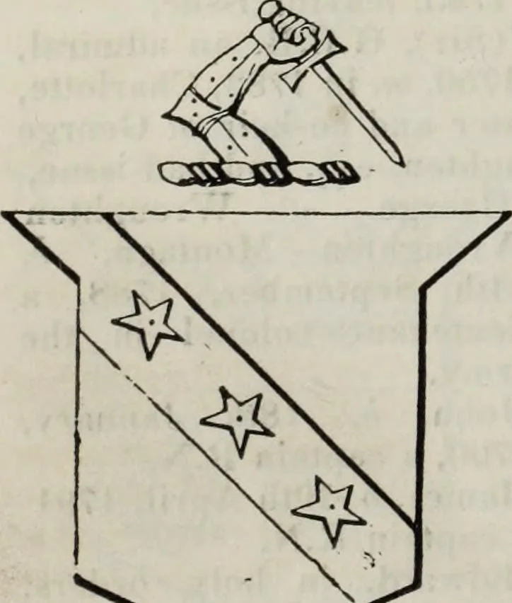 An illustration from A genealogical and heraldic history of the commoners of Great Britain and Ireland enjoying territorial possessions or high official rank, but uninvested with heritable honours, 1836, leaf 80