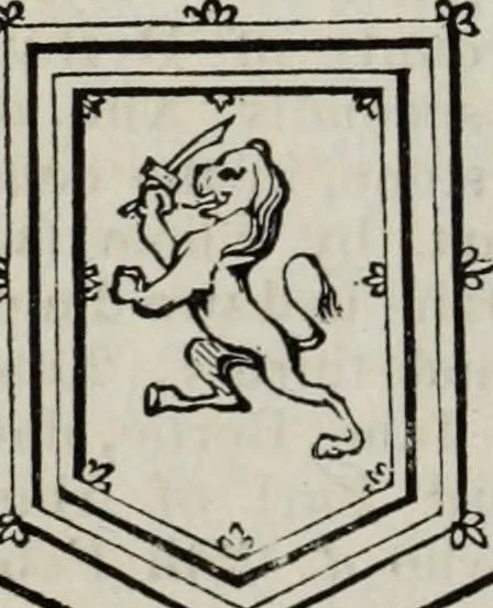 An illustration from A genealogical and heraldic history of the commoners of Great Britain and Ireland enjoying territorial possessions or high official rank, but uninvested with heritable honours, 1836, leaf 84