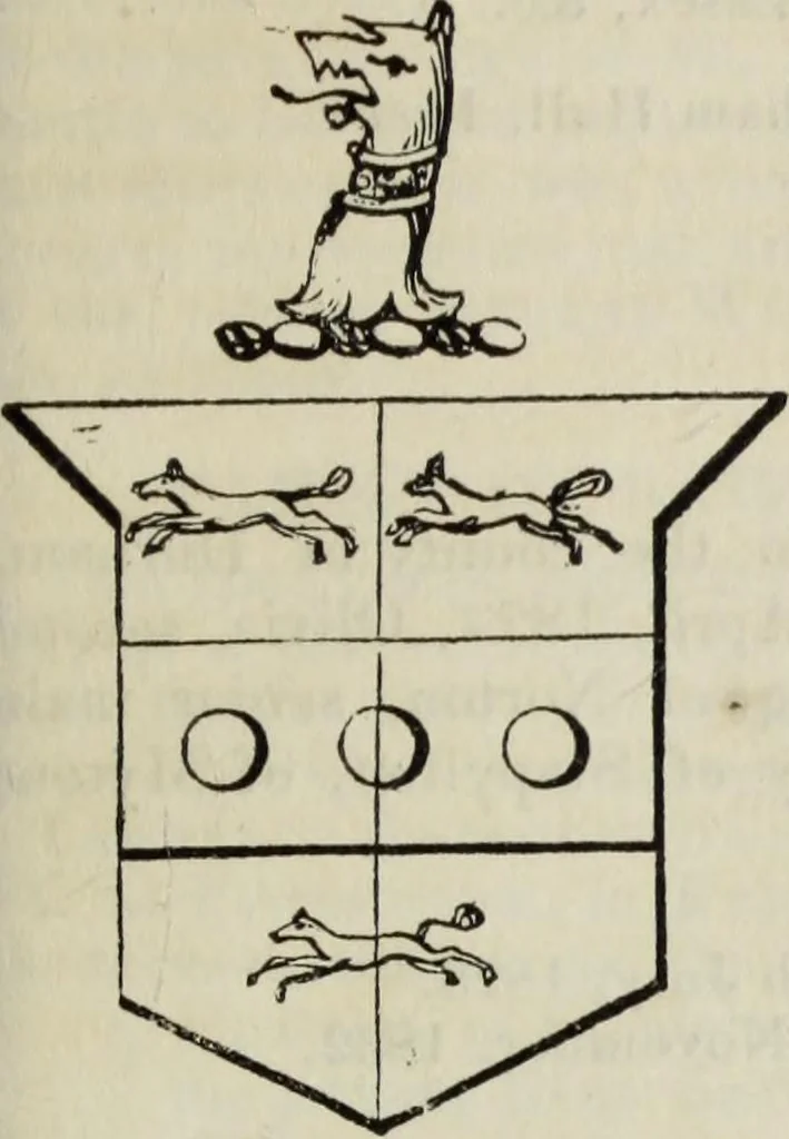 An illustration from A genealogical and heraldic history of the commoners of Great Britain and Ireland enjoying territorial possessions or high official rank, but uninvested with heritable honours, 1836, leaf 87