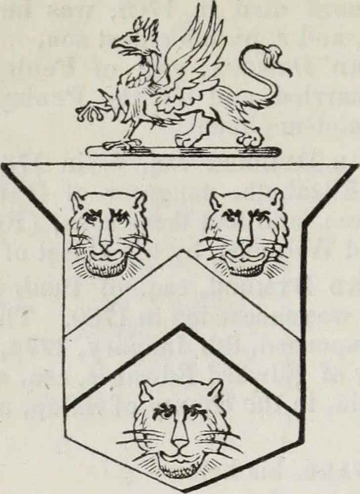 An illustration from A genealogical and heraldic history of the commoners of Great Britain and Ireland enjoying territorial possessions or high official rank, but uninvested with heritable honours, 1836, leaf 108