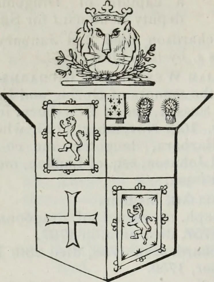 An illustration from A genealogical and heraldic history of the commoners of Great Britain and Ireland enjoying territorial possessions or high official rank, but uninvested with heritable honours, 1836, leaf 132