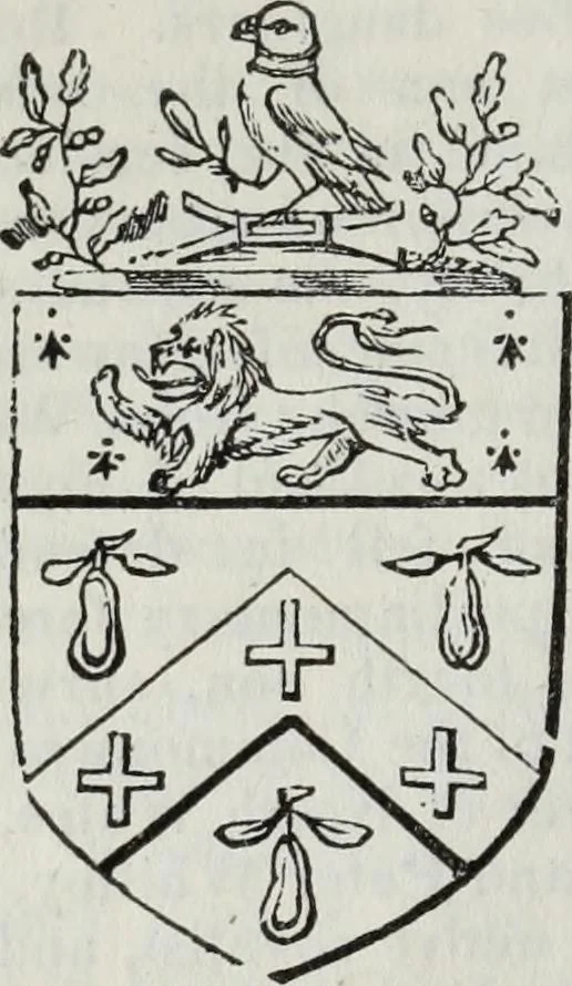 An illustration from A genealogical and heraldic history of the commoners of Great Britain and Ireland enjoying territorial possessions or high official rank, but uninvested with heritable honours, 1836, leaf 134
